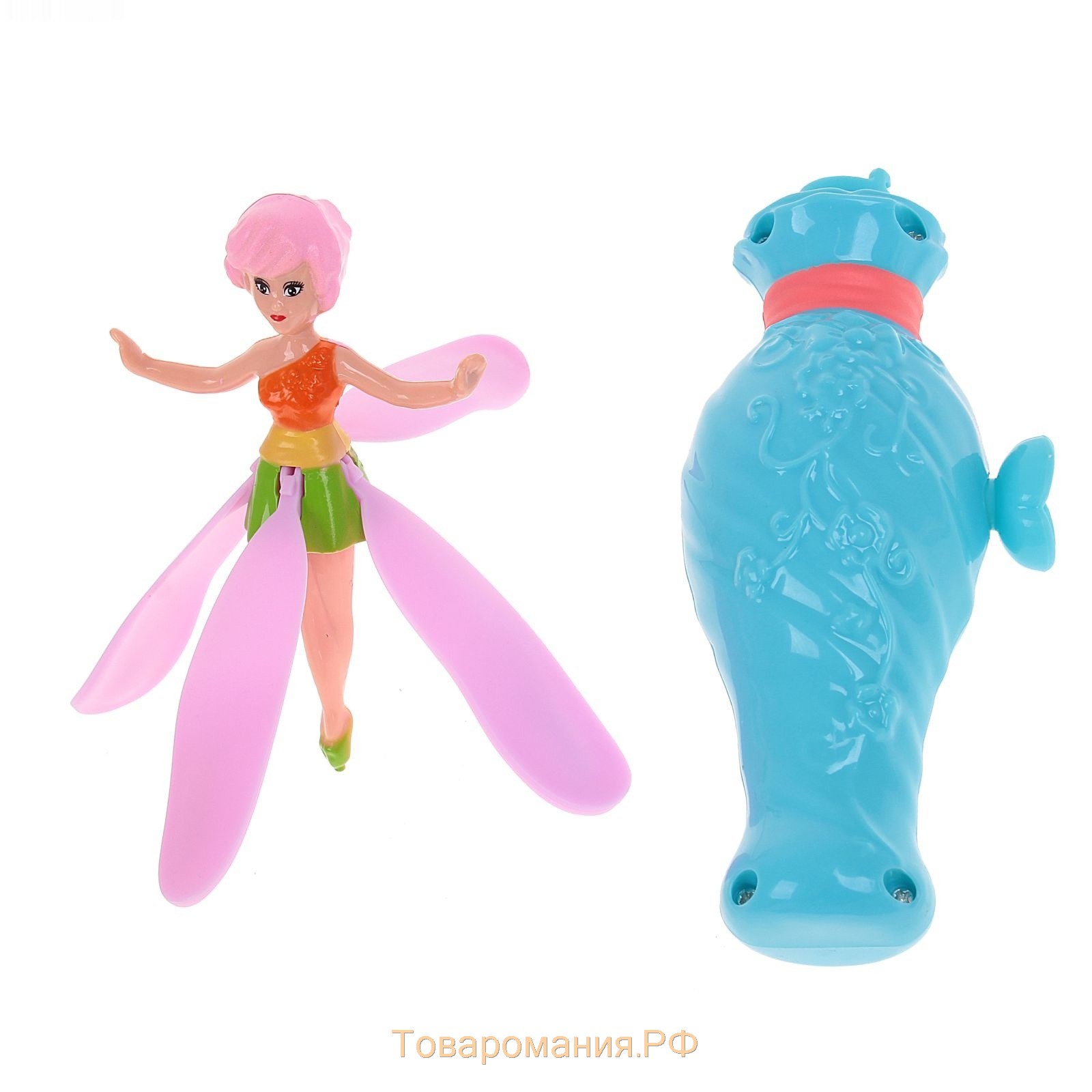 Кукла-юла летающая и парящая «Принцесса», 2 в 1, на заводном механизме