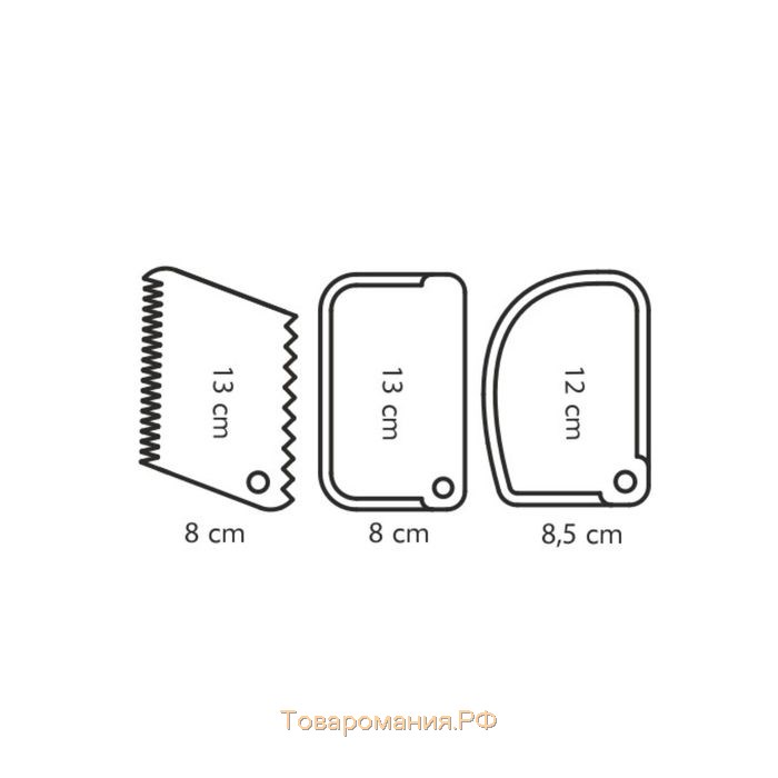 Лопатки Tescoma Delicia, 3 шт