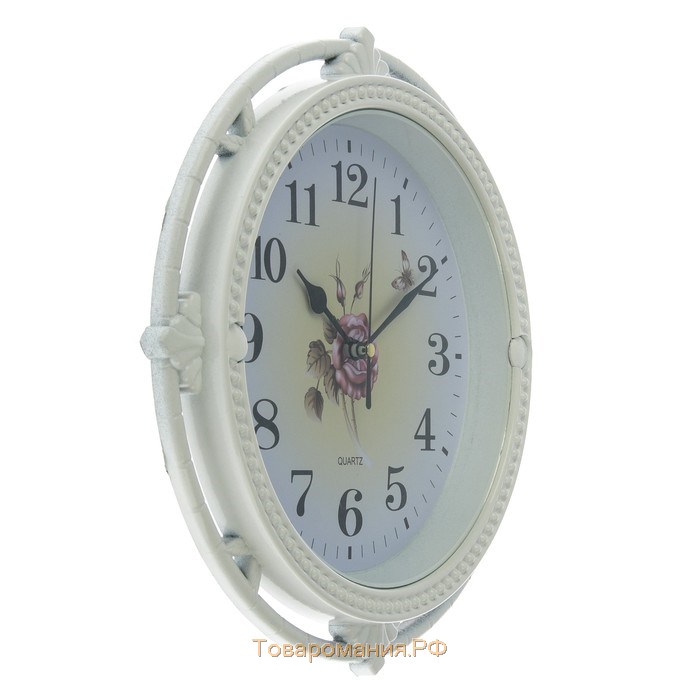 Часы настенные "Роза Фетида", d-27 см, циферблат 20 см, дискретный ход
