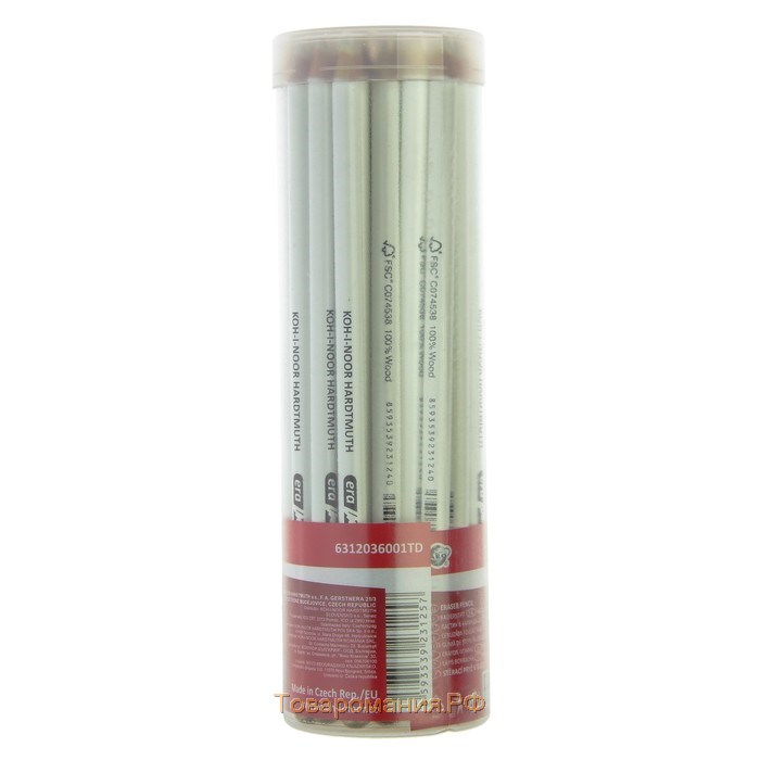 Ластик-карандаш Koh-I-Noor 6312, мягкий, для ретуши и точного стирания