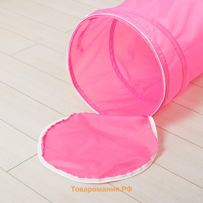 Игровой тоннель для детей «Кот», цвет розовый