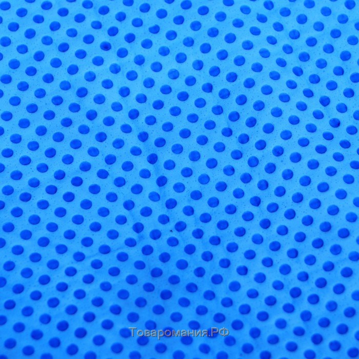 Замша протирочная Grand Caratt 43×32 см, перфорированная в тубе, синяя