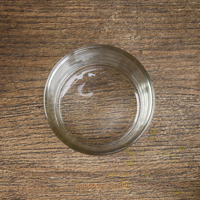 Подсвечник стекло на 1 свечу "Круглый" прозрачный 3,2х5х5 см
