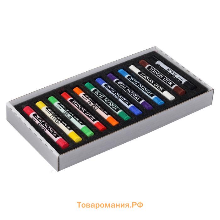 Пастель сухая 12 цветов, Soft Koh-I-Noor 8512 TOISON D`OR, картонная упаковка