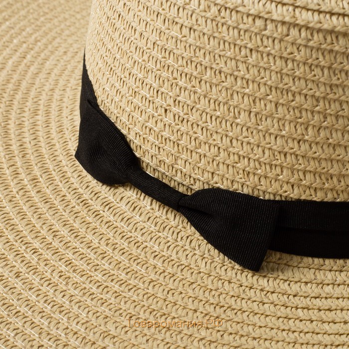 Шляпа женская MINAKU "Summer" цвет бежевый, р-р 56-58