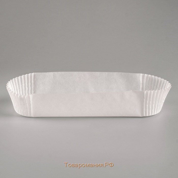 Форма для выпечки белая, форма овал, 3,4 х 13,6 х 2,7 см