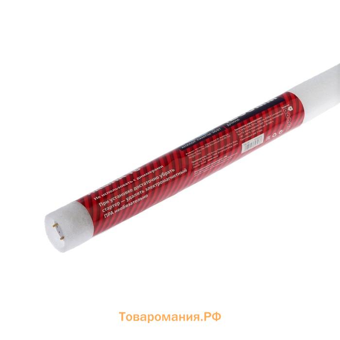 Лампа светодиодная REV LED, Т8, G13, 18 Вт, 6500 К, 1200 мм, холодный свет