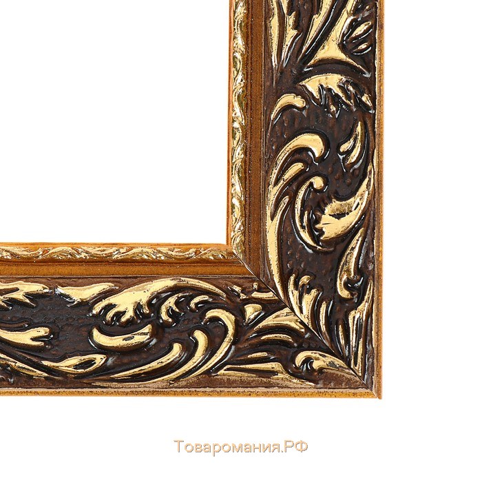 Рама для картин (зеркал) 70 х 90 х 4 см, дерево "Версаль", золотая