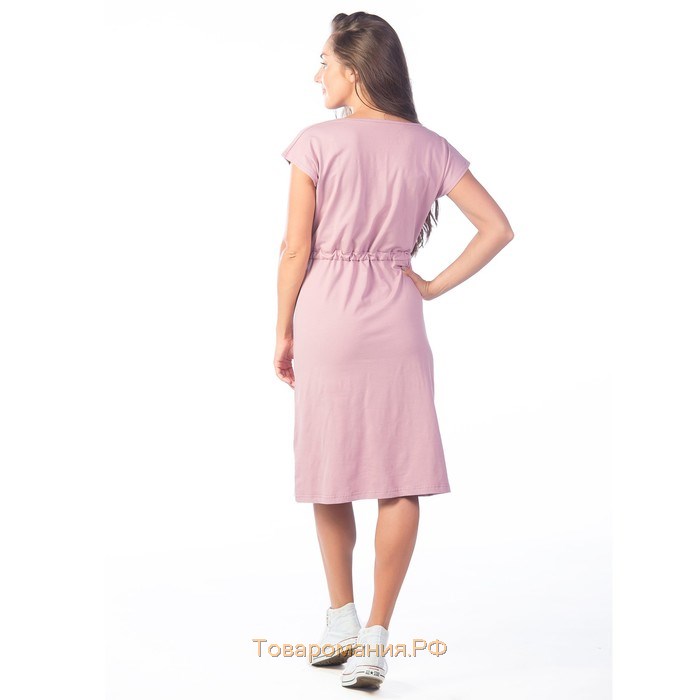 Платье женское «‎Губки-поцелуйчики»‎, размер 52, цвет тёмно-розовый