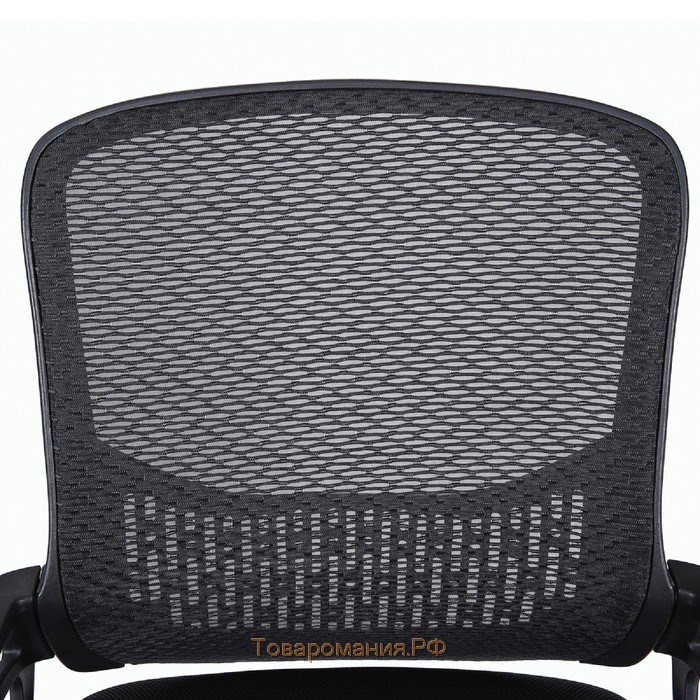 Кресло BRABIX "Next MG-318", с подлокотниками, хром, черное