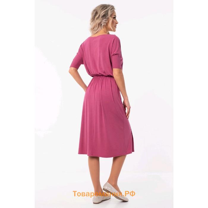 Платье женское, размер 44, цвет розовый