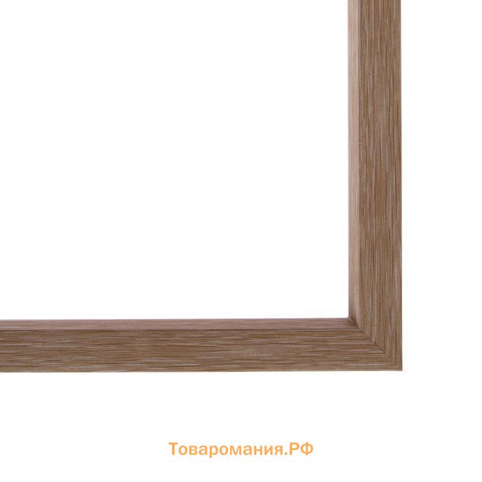 Рама для картин (зеркал) 30 х 40 х 1,9 см, пластиковая, Calligrata 6400, светло-коричневая