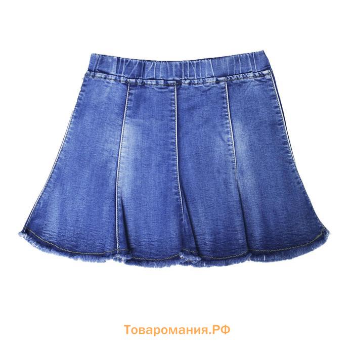 Юбка джинсовая для девочек, рост 110 см