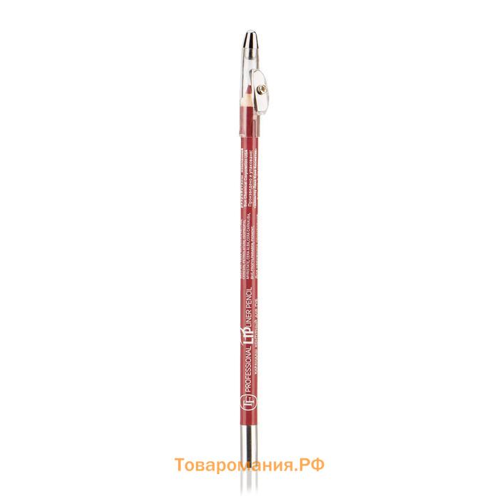 Карандаш для губ с точилкой TF Professional Lipliner Pencil, тон №085 бледный красно-фиолетовый