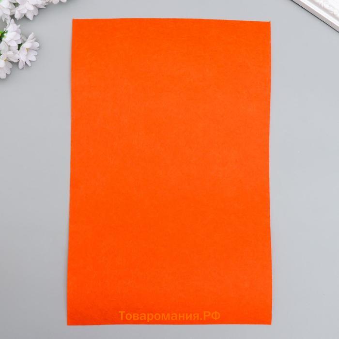 Фетр жесткий 1 мм "Жжёный апельсин" набор 10 листов формат А4