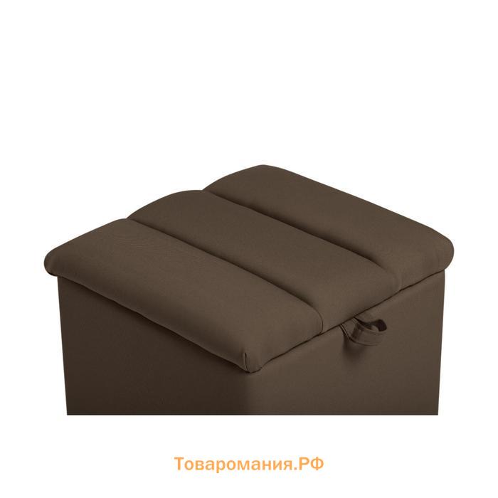 Пуф Осло мини 400х400х410 Рогожка CHOCOLATE