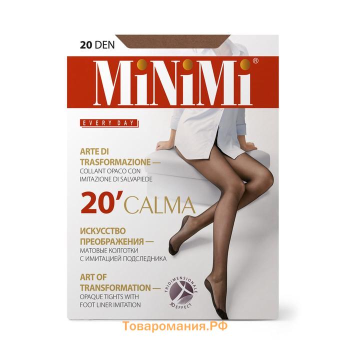 Колготки женские MiNiMi CALMA 20 den 3D, цвет загар (daino), размер 2 (S)