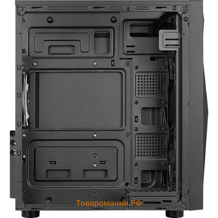 Корпус Aerocool Glider Cosmo-G-BK-v1, без БП, ATX, Midi-Tower, черный