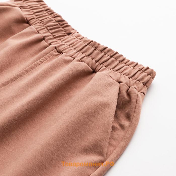 Костюм женский (свитшот, брюки) MINAKU: Casual Collection цвет песочный, размер 44