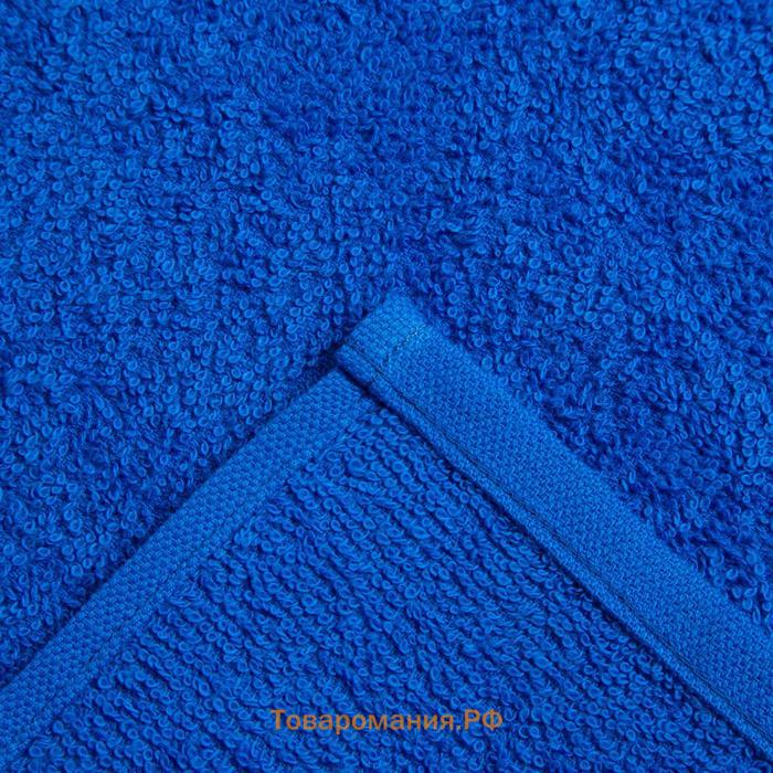 Полотенце махровое Экономь и Я 30х60 см, цв. синий, 100% хлопок, 320 гр/м2