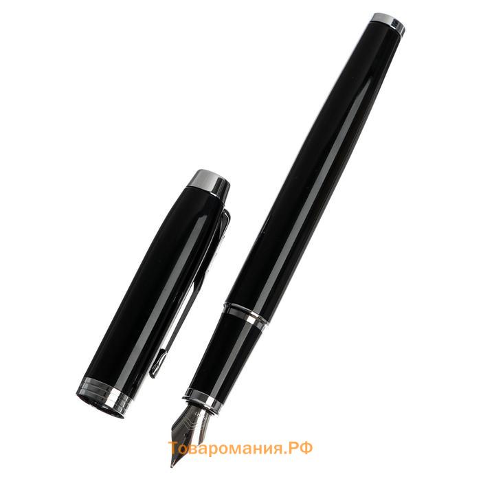 Ручка перьевая Parker IM Core F321 Black CT F, корпус из нержавеющей стали, В ПОДАРОЧНОМ ПАКЕТЕ