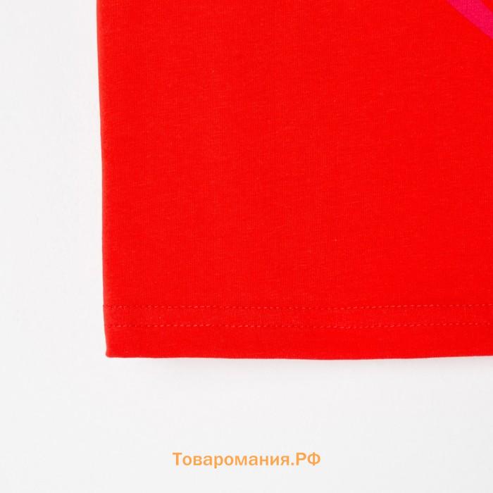 Футболка детская KAFTAN "Папина дочка" р.36 (134-140), красный