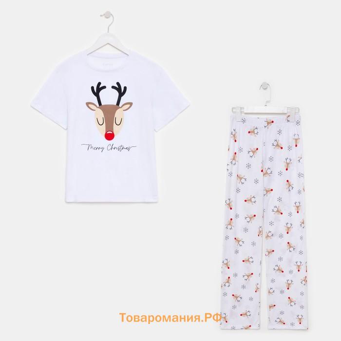 Пижама женская (футболка и брюки) KAFTAN "Deers" р.48-50