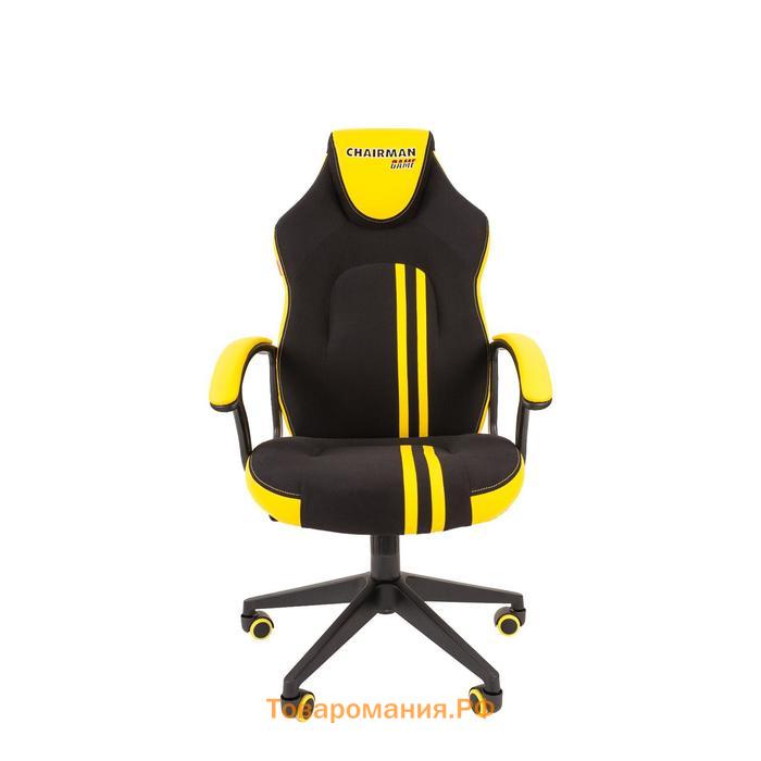 Игровое кресло "Chairman game" 26 черный/желтый