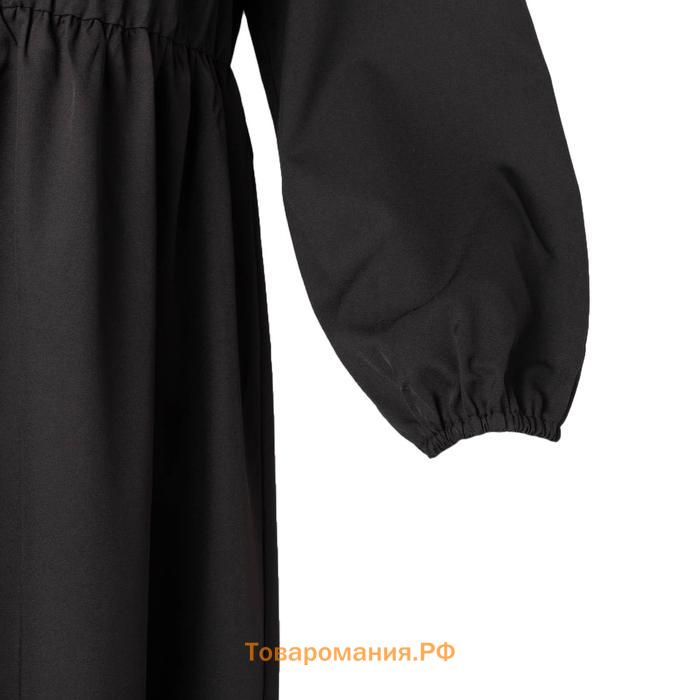 Платье женское миди MIST plus-size, р.52, черный