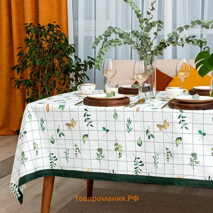 Скатерть "" Flora 149х220 см, 100% хлопок, саржа 190 г/м2