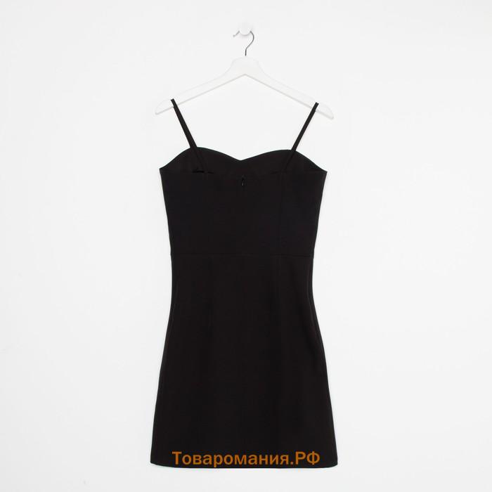 Платье женское, цвет чёрный, размер 48