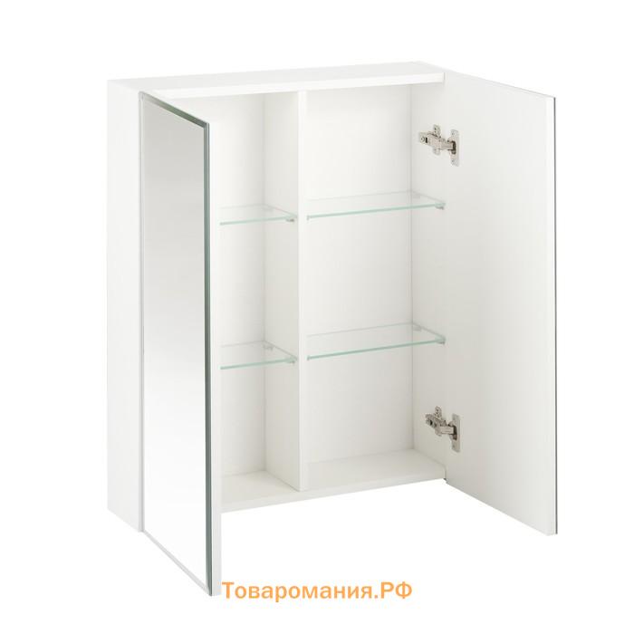 Зеркало-шкаф для ванной комнаты "Виктория 60" белый, 60 х 73 х 14,5 см