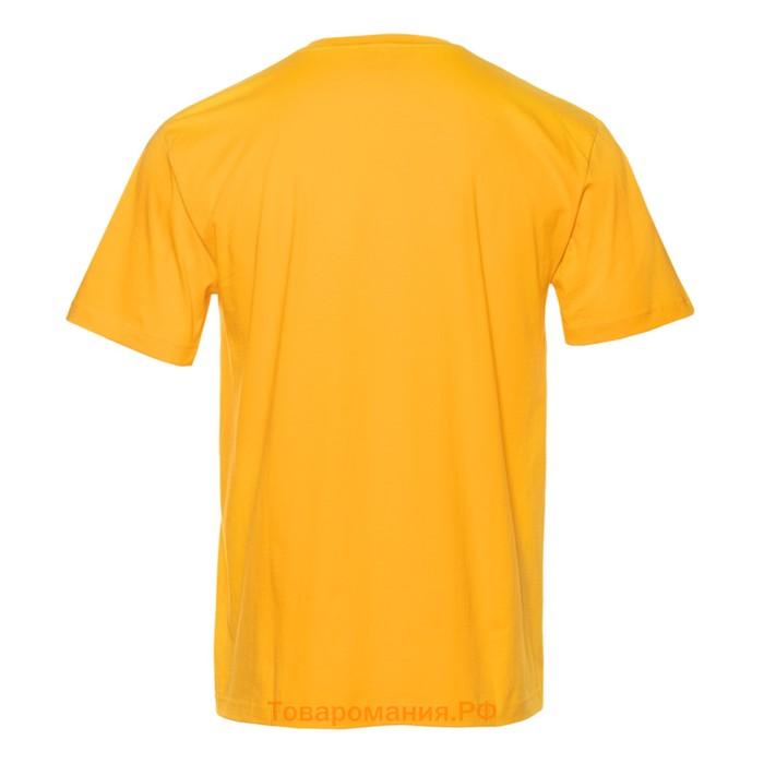 Футболка мужская, размер 48, цвет жёлтый