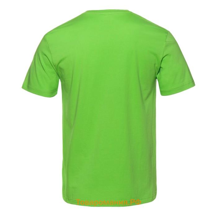 Футболка мужская, размер 50, цвет ярко-зелёный