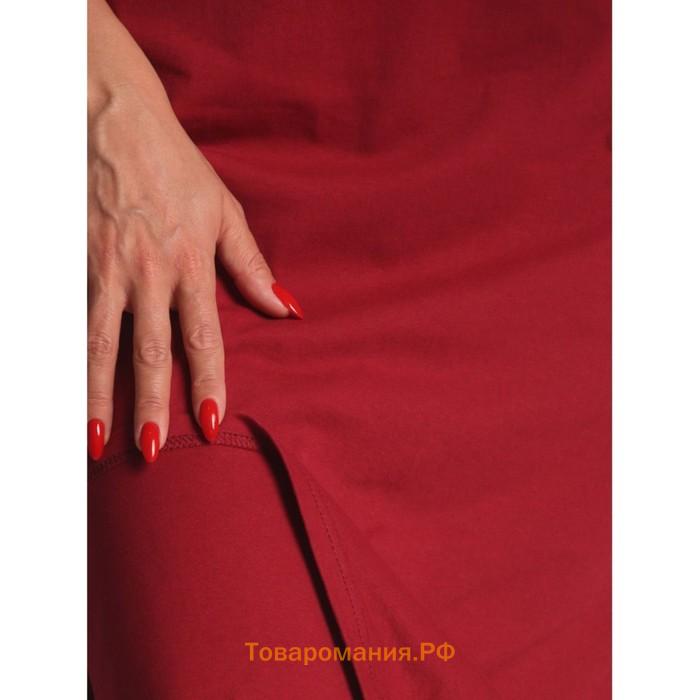 Сорочка женская Good night, размер 50, цвет бордовый
