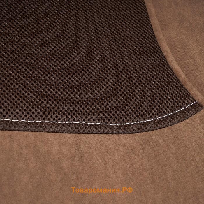 Кресло PARMA флок/ткань коричневый 6/TW-24