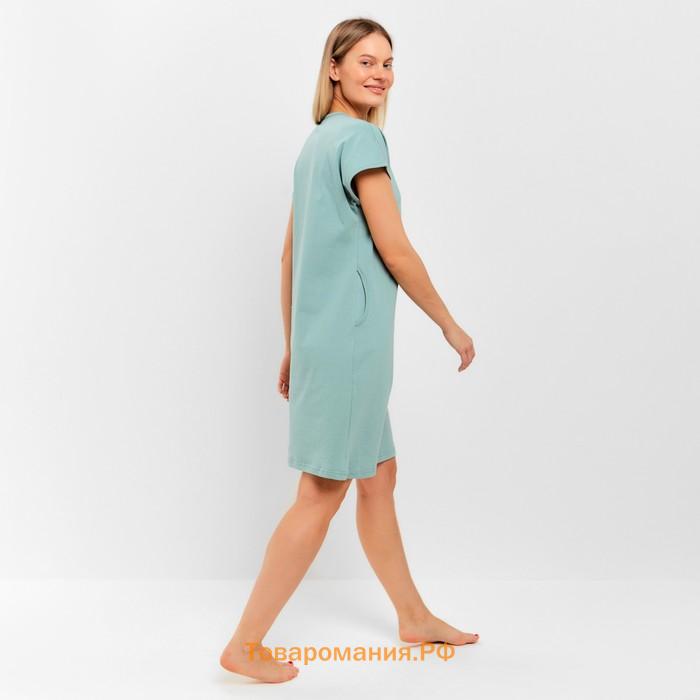 Платье домашнее женское Wake up, цвет мята, размер 50