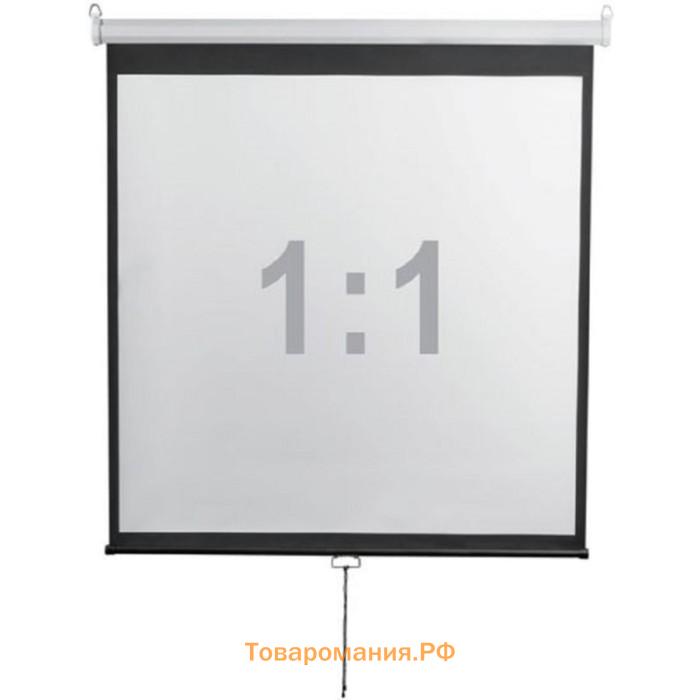 Экран 200x200 см, Digis Optimal-D DSOD-1105, 1:1, настенно-потолочный, рулонный