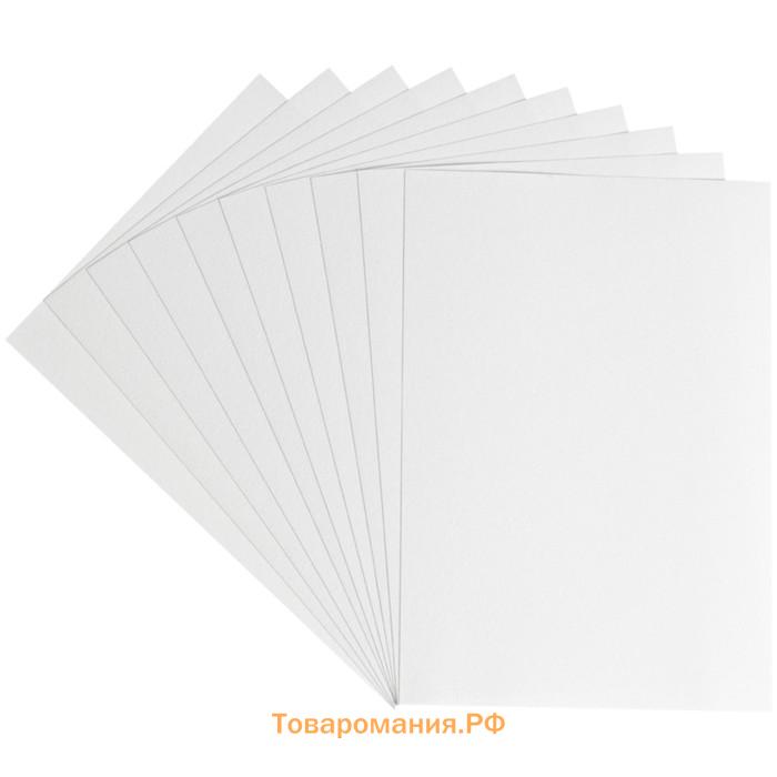 Бумага для акварели в папке А4, 10 листов, Гамма "Студия", 200 г/м2, среднее зерно