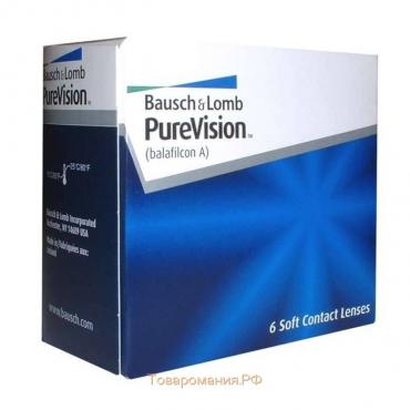 Контактные линзы Pure Vision, 4/8,3, в наборе 6 шт.