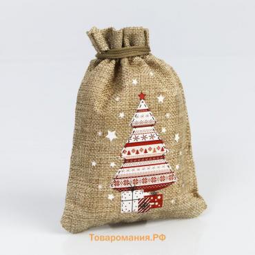 Мешок с термонаклейкой «Подарки», 13 × 18 см +/- 1.5 см
