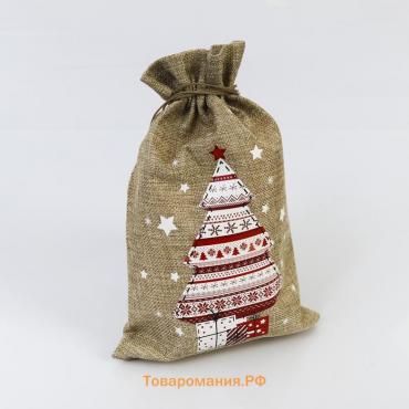 Мешок с термонаклейкой «Подарки», 20 × 30 см +/- 1.5 см