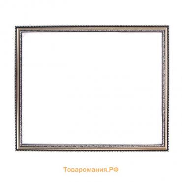Рама для картин (зеркал) 40 х 50 х 2,8 см, пластиковая, Calligrata 6448, серебро