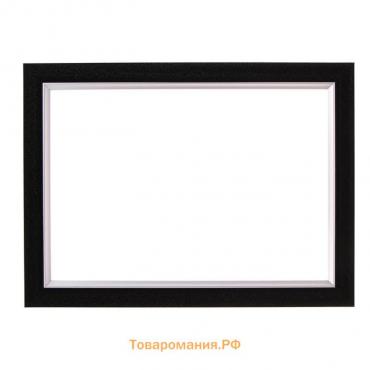 Рама для картин (зеркал) 21 х 30 х 2,8 см, пластиковая, Calligrata 6528, чёрная