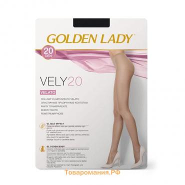Колготки женские Golden Lady Vely, 20 den, размер 4, цвет nero