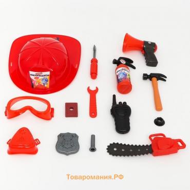 Набор пожарного с каской ФИКСИКИ "Фикси Инструменты" 15 предметов