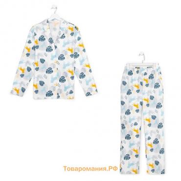 Пижама (рубашка, брюки) женская KAFTAN "Тропики" р. 40-42