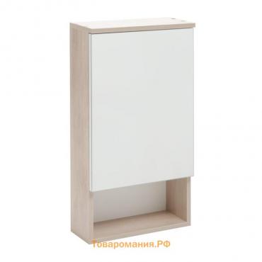Зеркало-шкаф для ванной комнаты "Вена 40" белый/сонома, 40 х 70 х 13,6 см