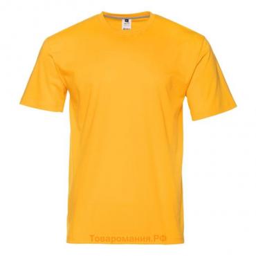 Футболка мужская, размер 48, цвет жёлтый