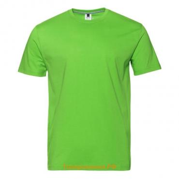 Футболка мужская, размер 46, цвет ярко-зелёный